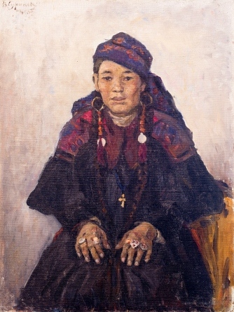 Портрет хакаски.1909.